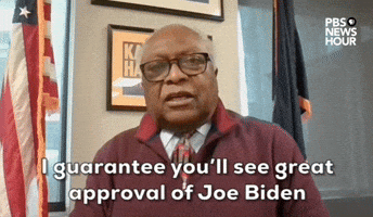 "You'll see great approval of Joe Biden."