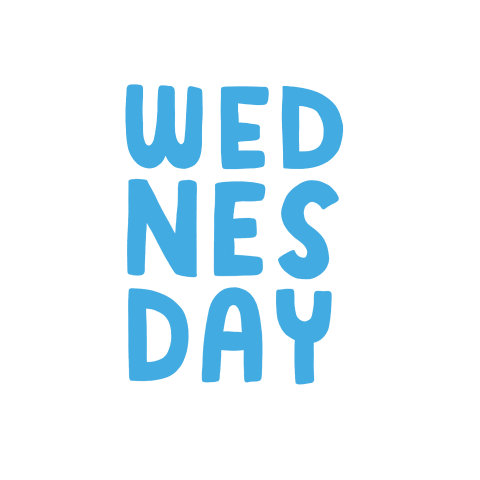 JosieGledhill work blue lettering week Sticker