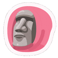 Stone Face Emoji Sticker