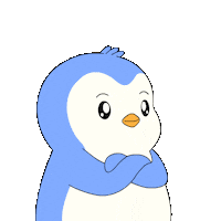 No Idea Idk Sticker by Pudgy Penguins
