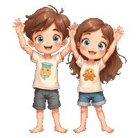 Boys Girls Jump Rope Sticker