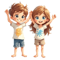 Boys Girls Jump Rope Sticker