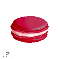 sarahluconfections pink strawberry macaron macarons Sticker