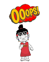 Awkward Uh Oh Sticker by Zhotcita