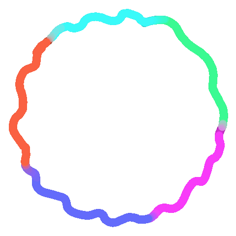 xTOFUx look circle loading mark Sticker