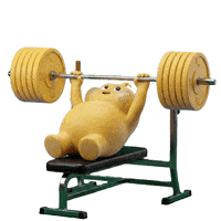 Bench Press Gym GIF by Butter baby