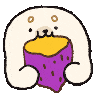 Hungry Sweet Potato Sticker