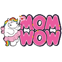 Rainbow Wow Sticker by Pummeleinhorn