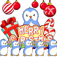 Merry Christmas Singing Sticker by Pudgy Penguins
