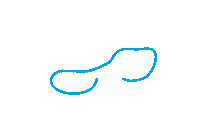 Blue Line Chaos Sticker