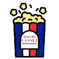 Cannes Film Festival Popcorn Sticker by Amaryllis