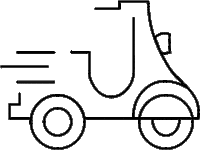 Scooter Takeaway Sticker by PdePa Coffee Bakery