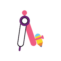 FutureSchool code coding pencil compass Sticker