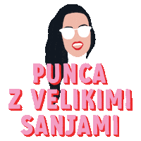 Punca Z Velikimi Sanjami Sticker by Lepa afna