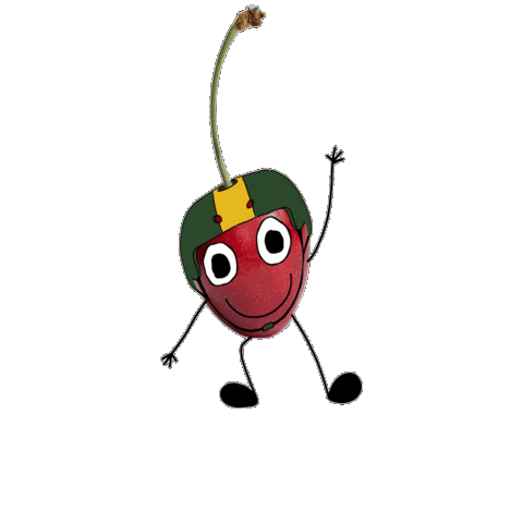 Fruit Cherry Sticker by PlumFilms