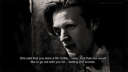 doctor who scones texting GIF