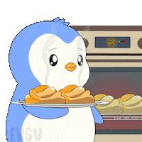 Hungry Bon Appetit Sticker by Pudgy Penguins