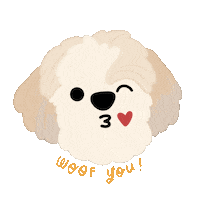 Dog Love Sticker by Ann of Facedit
