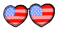 Independence Day Usa Sticker by Stefanie Shank