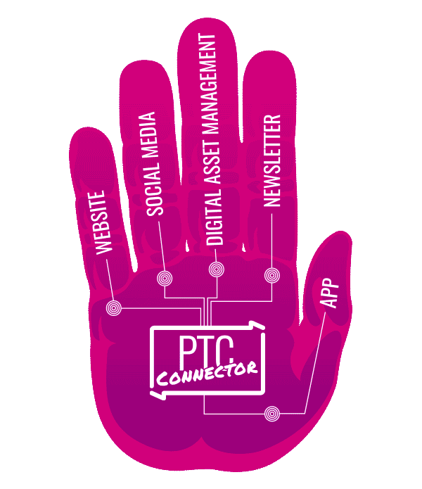 internet hand Sticker by Pink Tree Communications