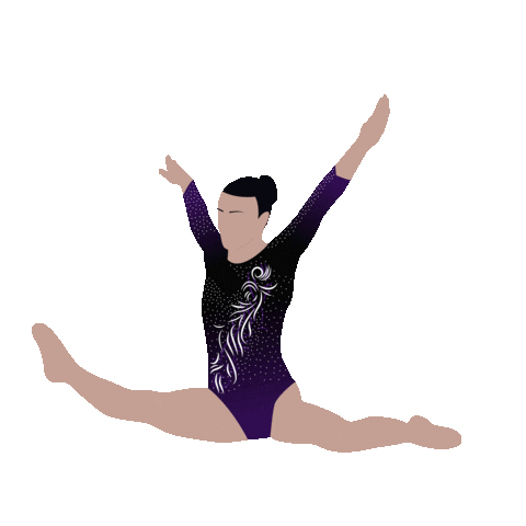 Uneven Bars Gym Sticker