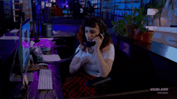 calling GIF by VICE LIVE