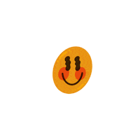 Smiley Face Food Sticker
