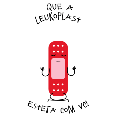Leukoplastbr giphyupload Cuidado adesivo leuko Sticker