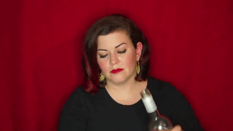 christinegritmon giphygifmaker red cheers wine GIF