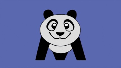 Work Out Panda GIF by Micah Buzan