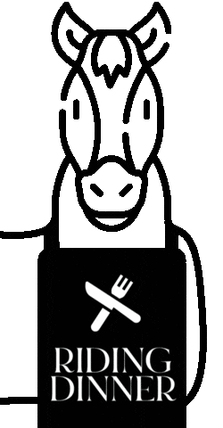 ridingdinner giphyupload horse dinner vienna Sticker