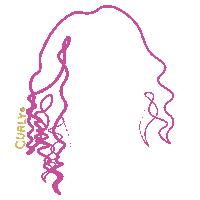 Illustration Hair Sticker by Dini Wigs