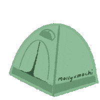 Dog Camping Sticker