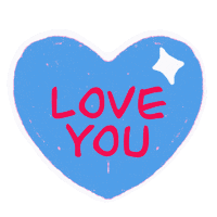 I Love You Hearts Sticker