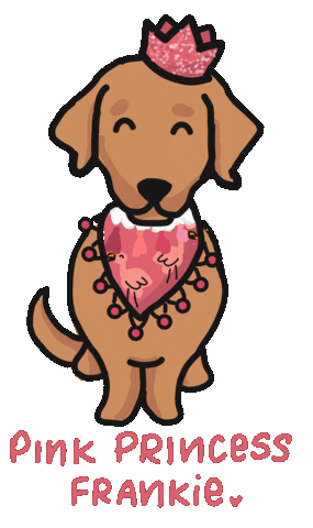 Pink Frankie Dach Sticker