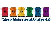 Gay Pride Rainbow Sticker by National Park Foundation