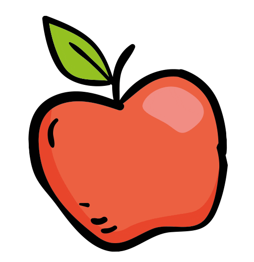 Hungry Apple Sticker by Soulhorse.de