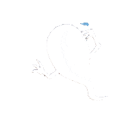 Look Around Ghost Sticker by ポプラ社公式