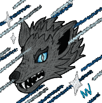 tryhardartNW space wolf wild pack Sticker