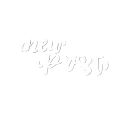 New Post Typography Sticker