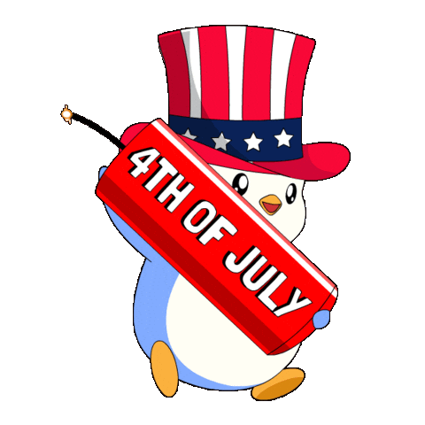 United States Penguin Sticker by Pudgy Penguins