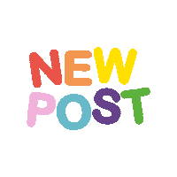 Social Media New Post Sticker