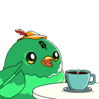 Good Morning Drinking Sticker by Robbie