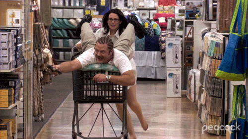Parks And Recreation Shopping GIF by PeacockTV