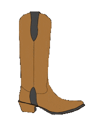 Cowboy Boots Sticker by Shelly Saves the Day