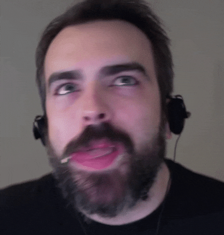 Licking Blue Eyes GIF