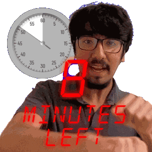 8 Minutes Sticker