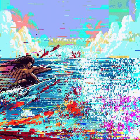 Sachcoothearty giphyupload pixelart summer water GIF