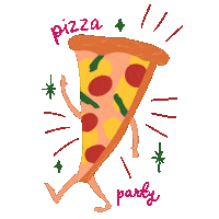 Happy Lets Eat Sticker by Burpple