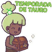 Treasure Chest Zodiac Sticker by Castaways